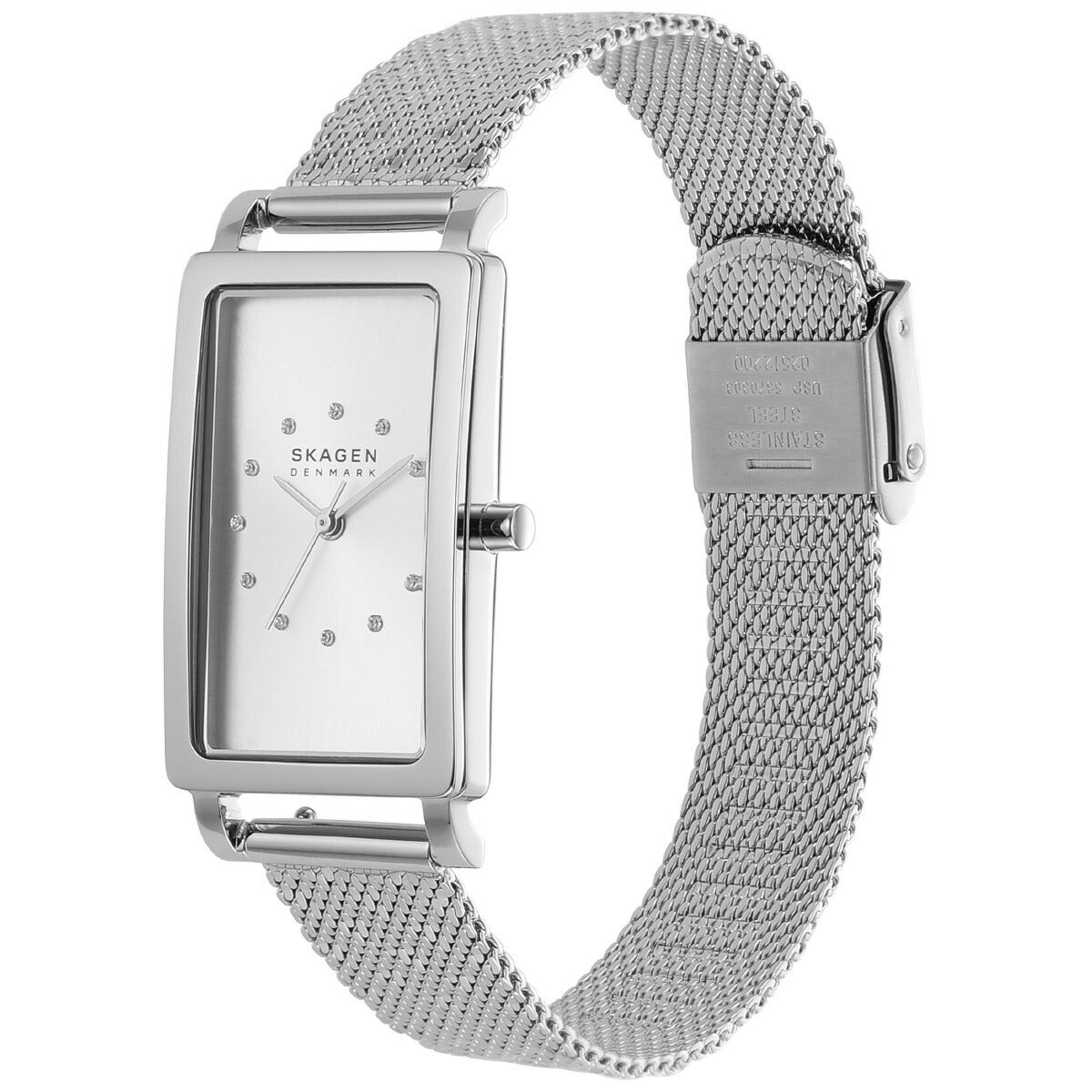 スカーゲン SKAGEN 腕時計 レディース HAGEN 三針 シルバートーン ステンレススチール メッシュウォッチ SKW3115