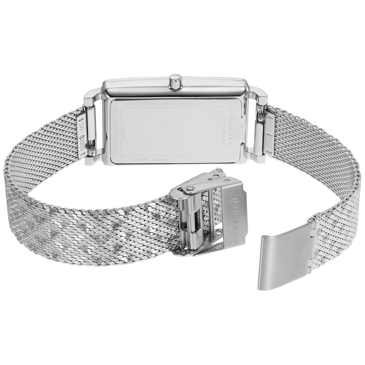 スカーゲン SKAGEN 腕時計 レディース HAGEN 三針 シルバートーン ステンレススチール メッシュウォッチ SKW3115