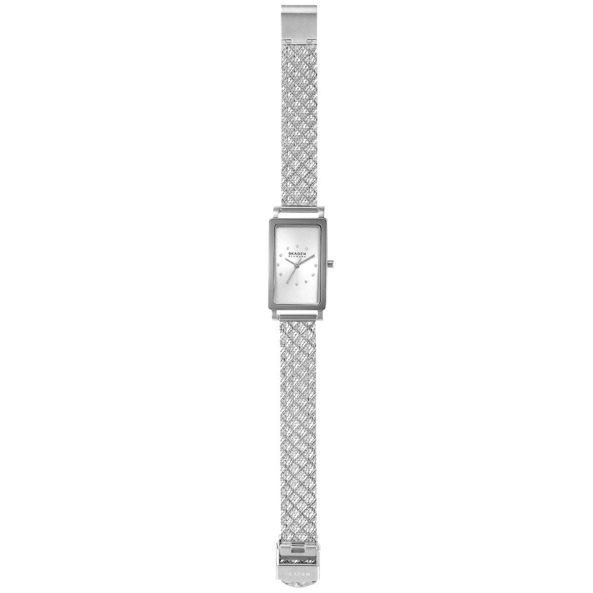 スカーゲン SKAGEN 腕時計 レディース HAGEN 三針 シルバートーン ステンレススチール メッシュウォッチ SKW3115
