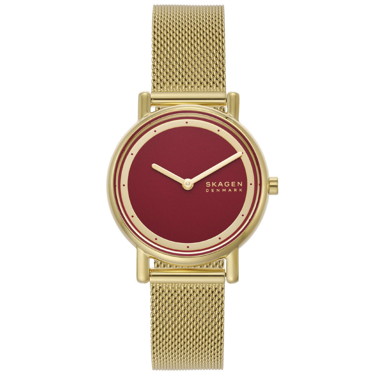スカーゲン SKAGEN 腕時計 レディース SIGNATUR LILLE 二針 ゴールドトーン ステンレススチール メッシュウォッチ SKW3117