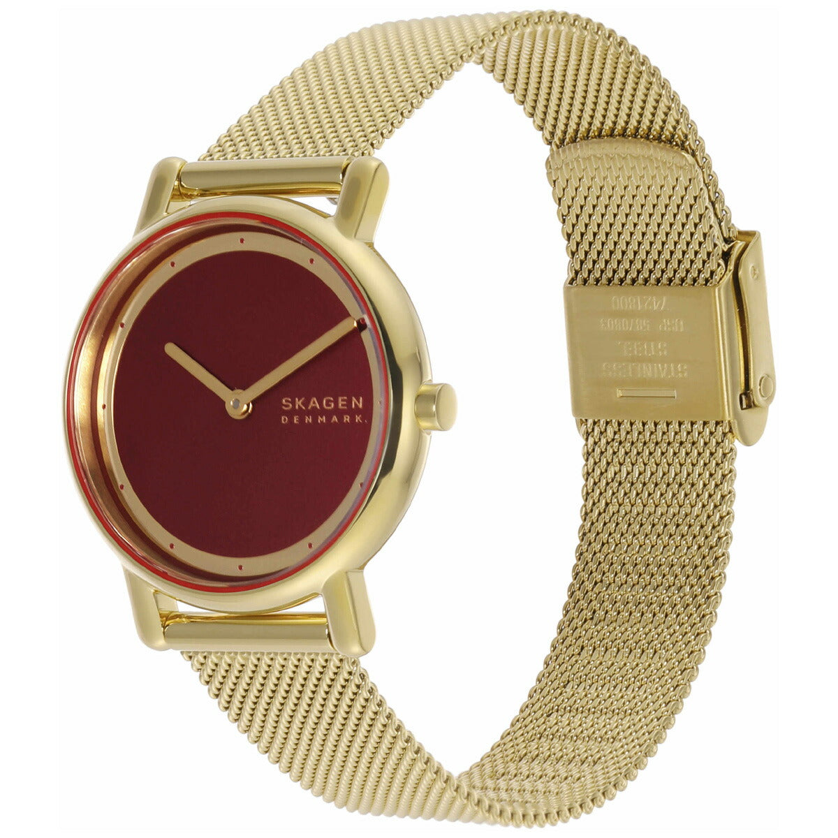 スカーゲン SKAGEN 腕時計 レディース SIGNATUR LILLE 二針 ゴールドトーン ステンレススチール メッシュウォッチ SKW3117