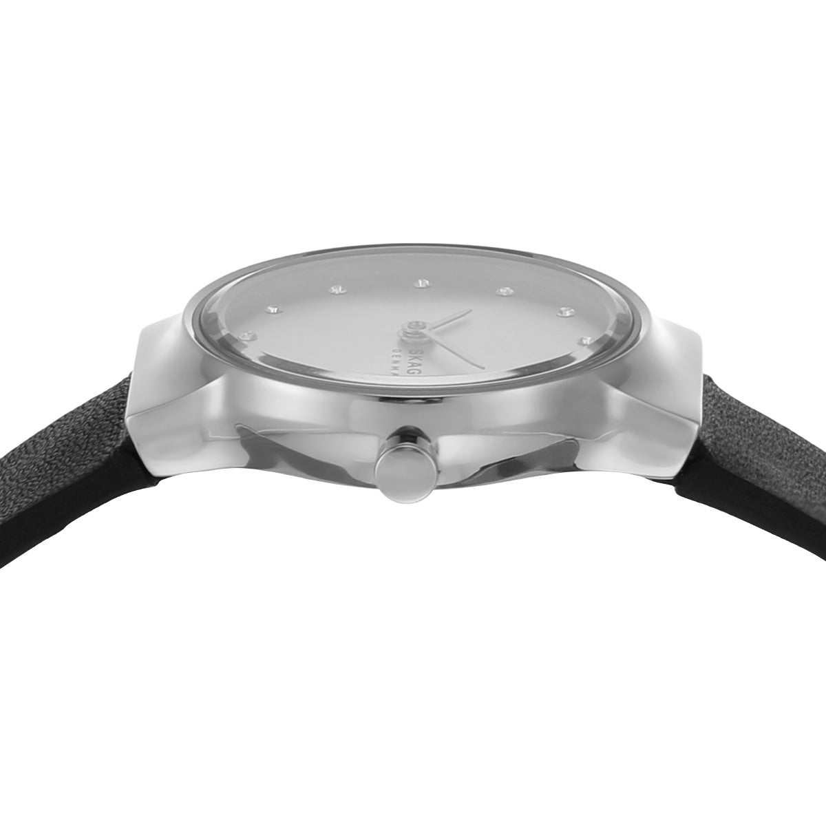 スカーゲン SKAGEN 腕時計 レディース FREJA LILLE 二針 ブラックレザーウォッチ SKW3119