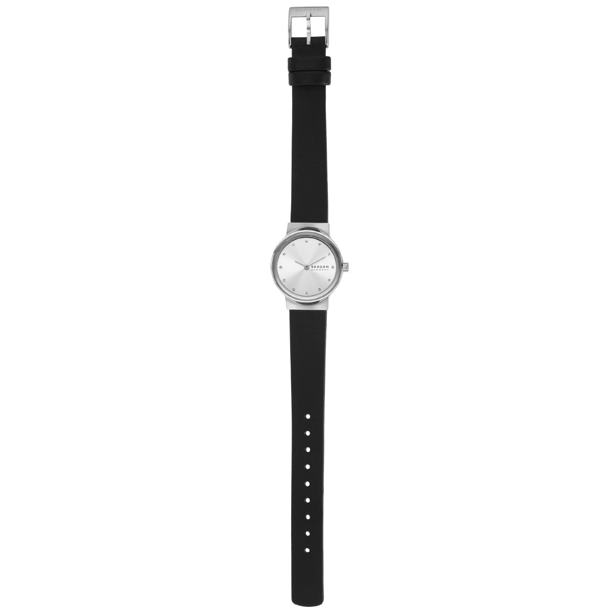 スカーゲン SKAGEN 腕時計 レディース FREJA LILLE 二針 ブラックレザーウォッチ SKW3119