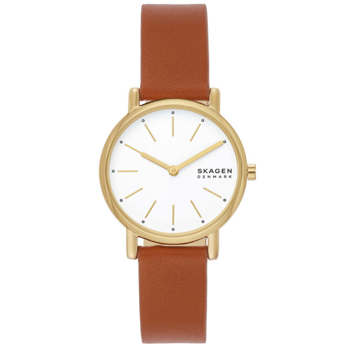 スカーゲン SKAGEN 腕時計 レディース SIGNATUR LILLE 二針 ブラウン レザーウォッチ SKW3121