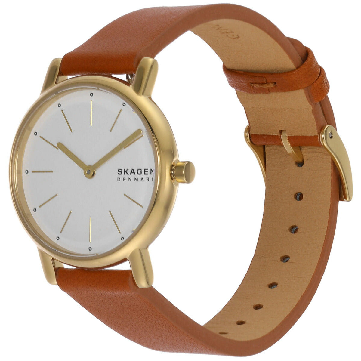 スカーゲン SKAGEN 腕時計 レディース SIGNATUR LILLE 二針 ブラウン レザーウォッチ SKW3121
