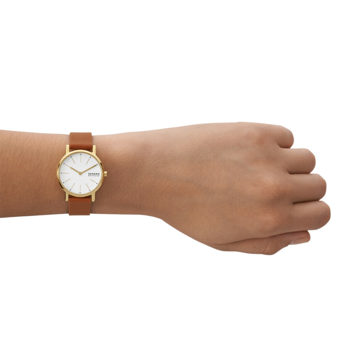 スカーゲン SKAGEN 腕時計 レディース SIGNATUR LILLE 二針 ブラウン レザーウォッチ SKW3121