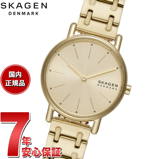 スカーゲン SKAGEN 腕時計 レディース SIGNATUR LILLE 三針 ゴールドトーン ステンレススチール ブレスレットウォッチ SKW3124