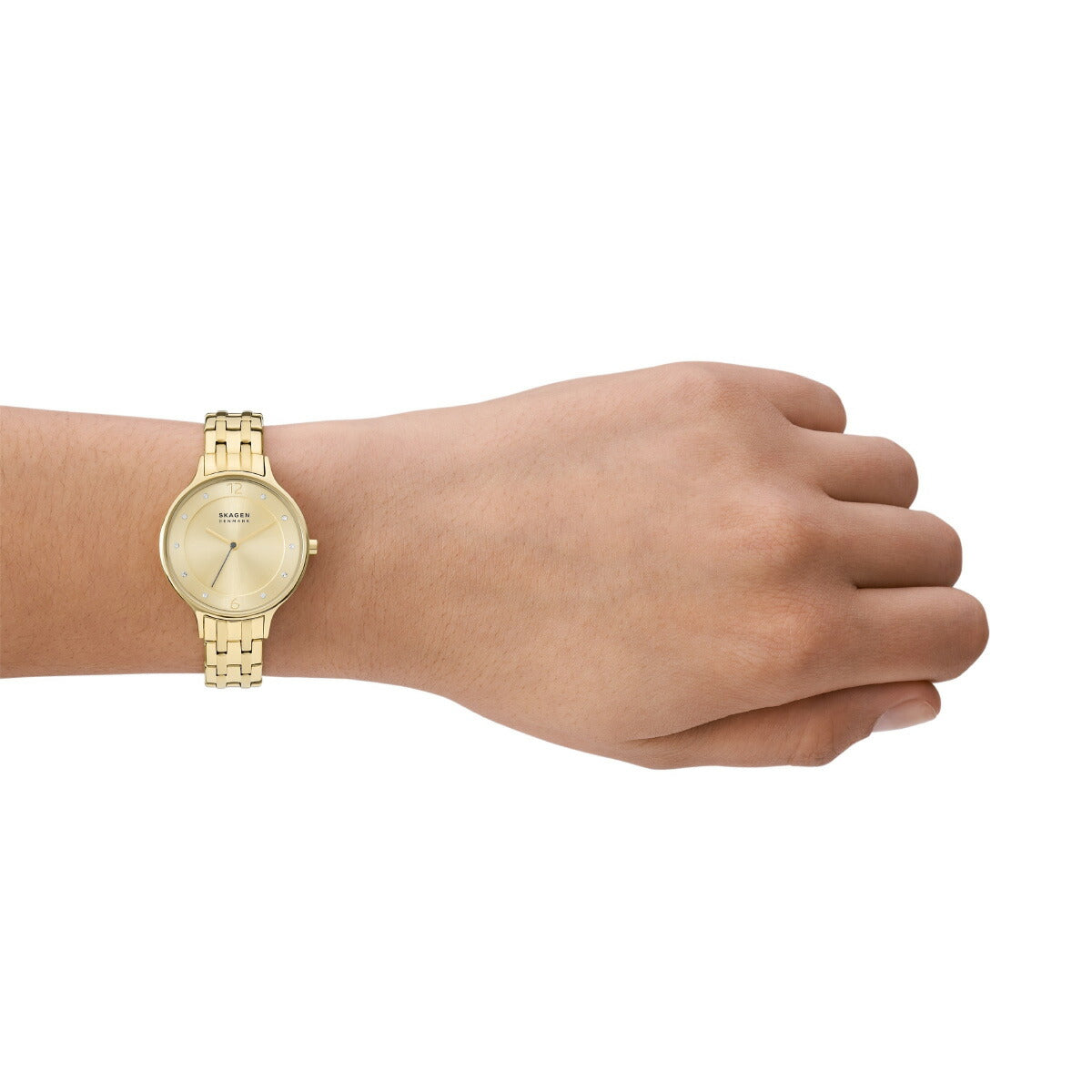 スカーゲン SKAGEN 腕時計 レディース ANITA LILLE 三針 ゴールドトーン ステンレススチール ブレスレットウォッチ SKW3127