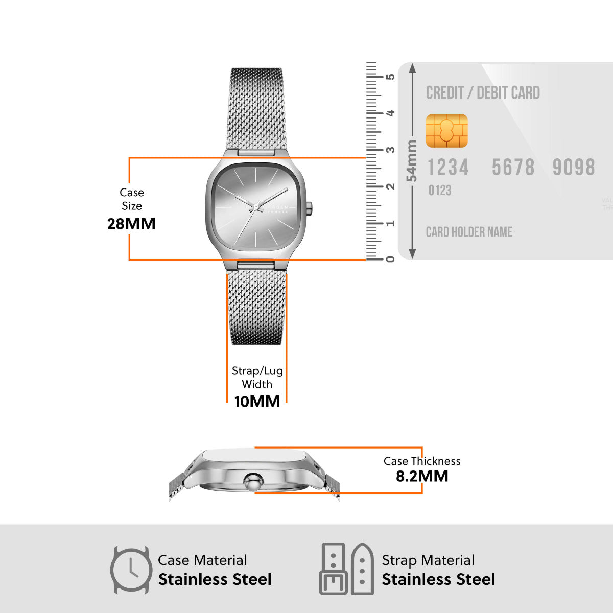 スカーゲン SKAGEN 腕時計 レディース MELLEM LILLE 三針 シルバー ステンレススチールウォッチ SKW3163【2025 新作】