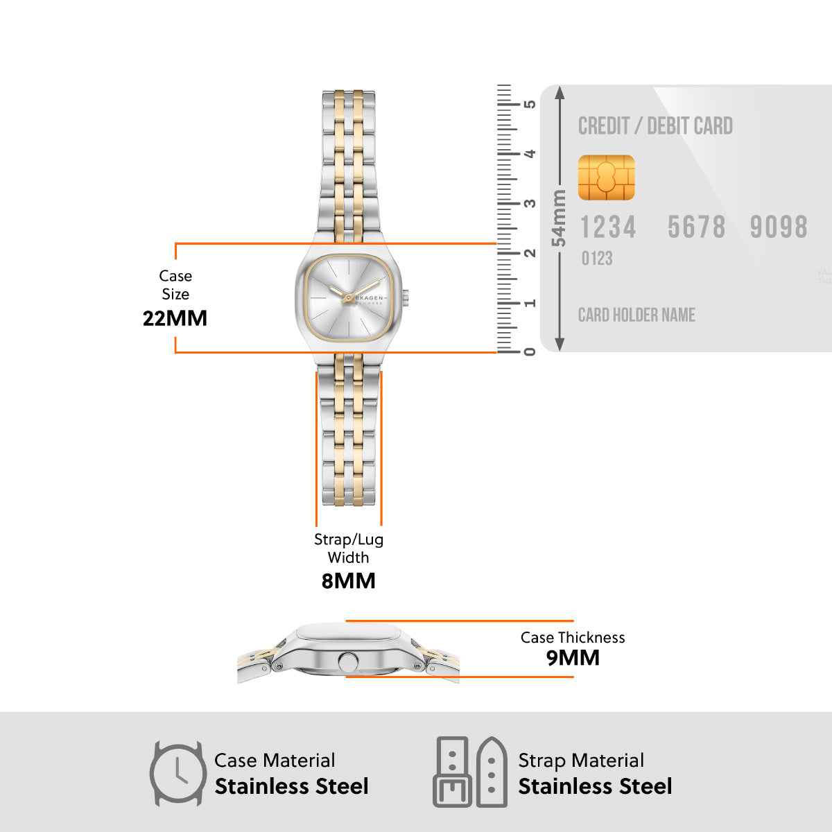 スカーゲン SKAGEN 腕時計 レディース MELLEM MICRO 二針 ツートーン ステンレススチールウォッチ SKW3176【2026 新作】