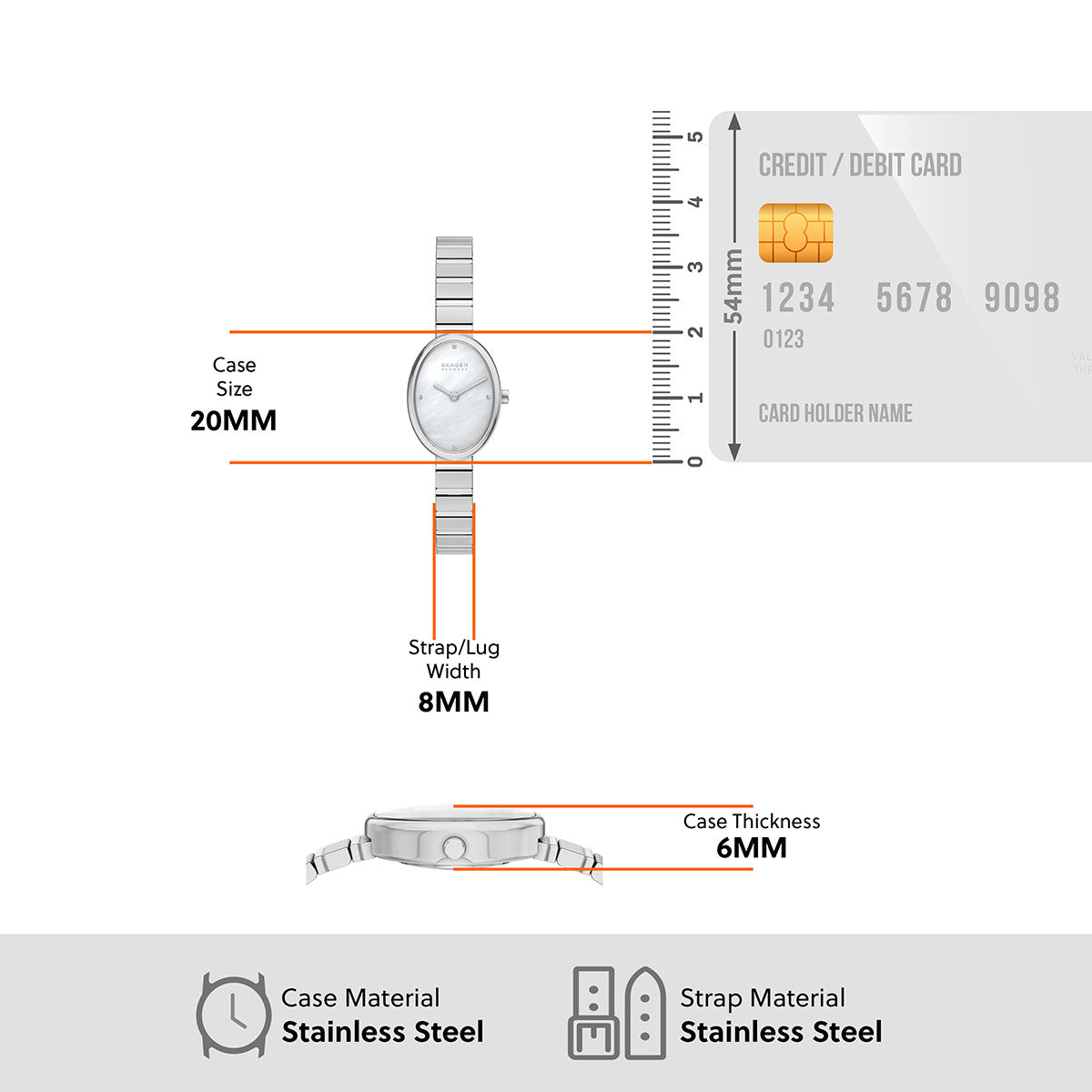 スカーゲン SKAGEN 腕時計 レディース 二針 ANITA OVAL  SKW3182【2026 新作】