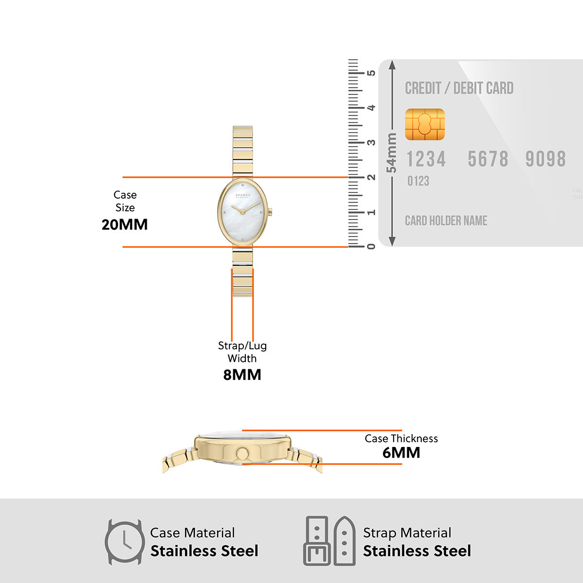 スカーゲン SKAGEN 腕時計 レディース 二針 ANITA OVAL ツートーン SKW3183【2026 新作】