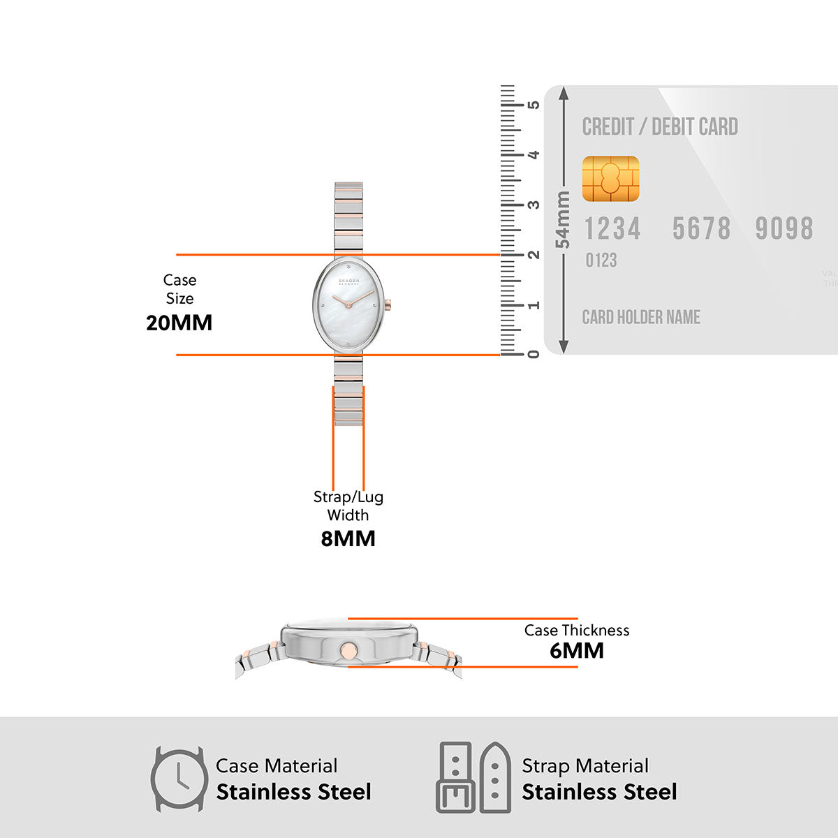 スカーゲン SKAGEN 腕時計 レディース 二針 ANITA OVAL ツートーン SKW3184【2026 新作】