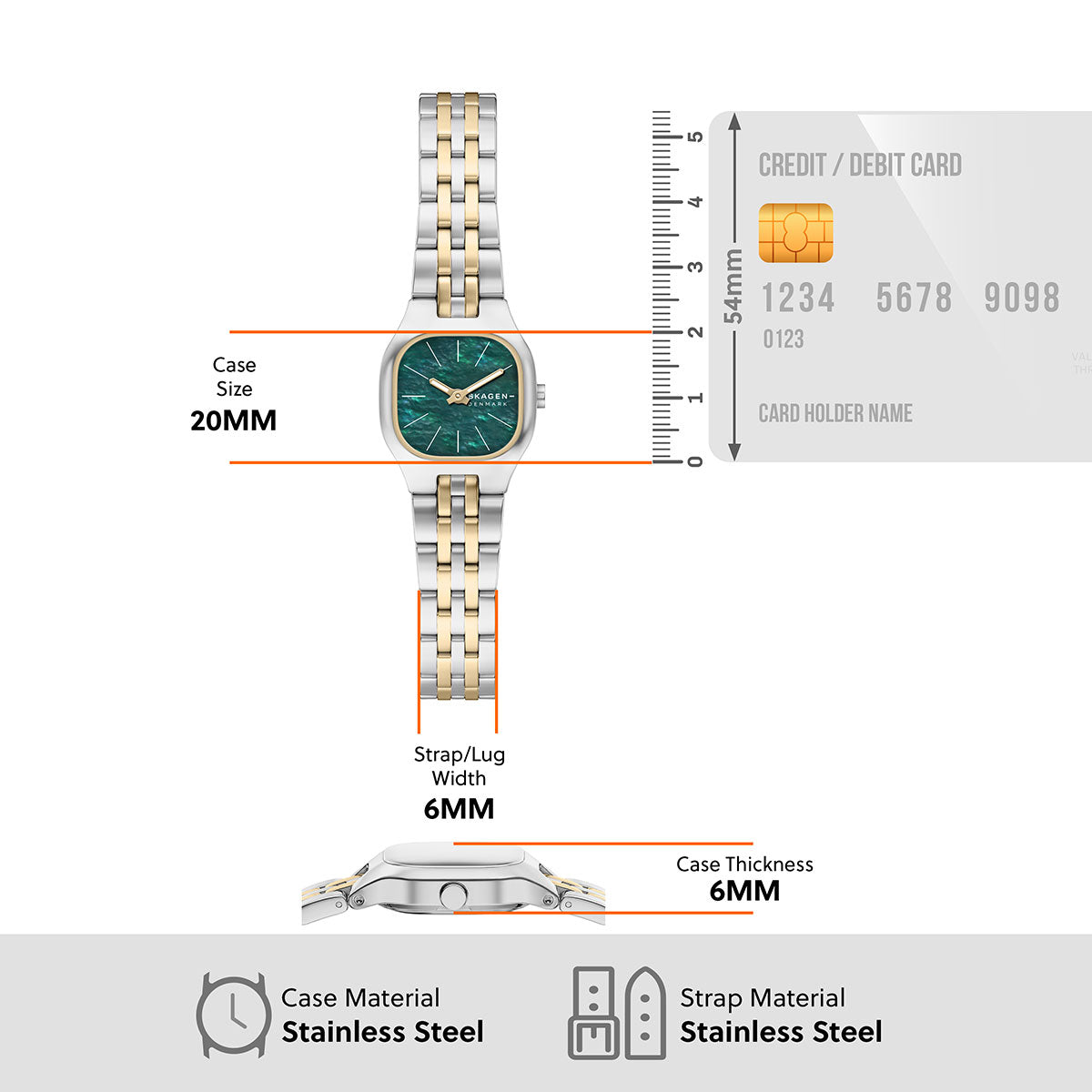 スカーゲン SKAGEN 腕時計 レディース 二針 MELLEM MICRO ツートーン SKW3187【2026 新作】