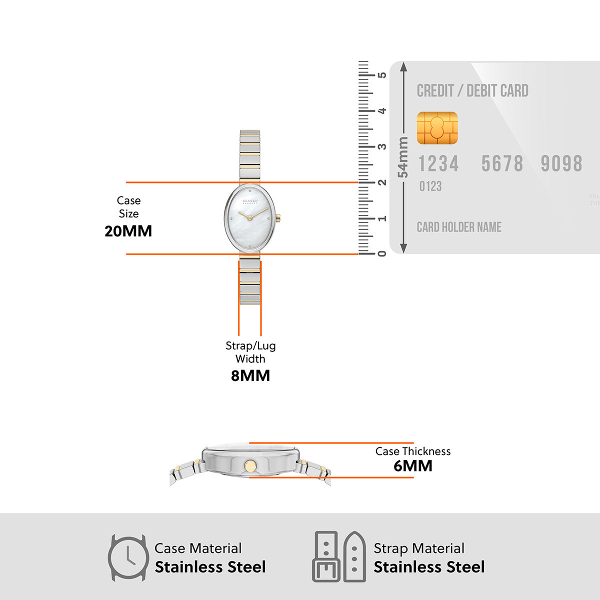 スカーゲン SKAGEN 腕時計 レディース 二針 ANITA OVAL ツートーン SKW3198【2026 新作】