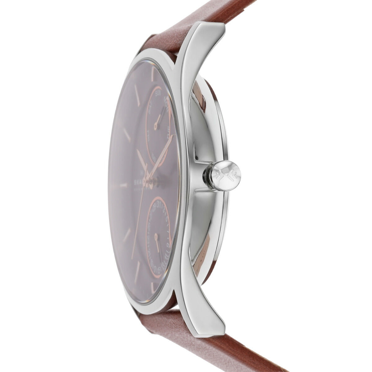 スカーゲン SKAGEN 腕時計 メンズ HOLST クロノグラフ マルチファンクション ミディアムブラウン レザーウォッチ SKW6086