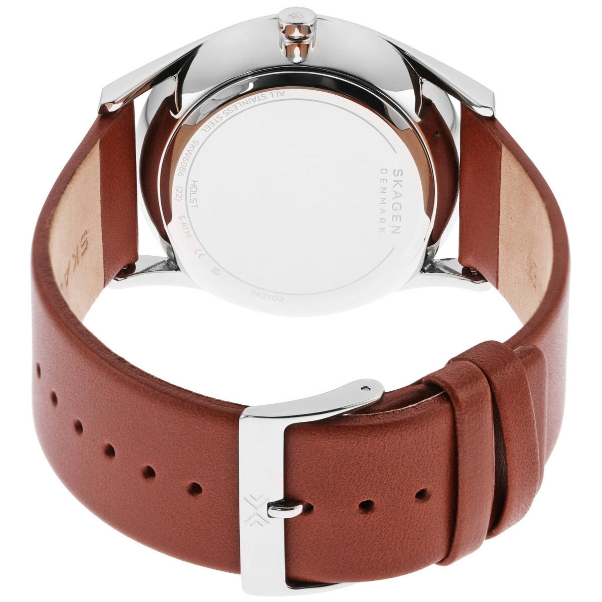 スカーゲン SKAGEN 腕時計 メンズ HOLST クロノグラフ マルチファンクション ミディアムブラウン レザーウォッチ SKW6086