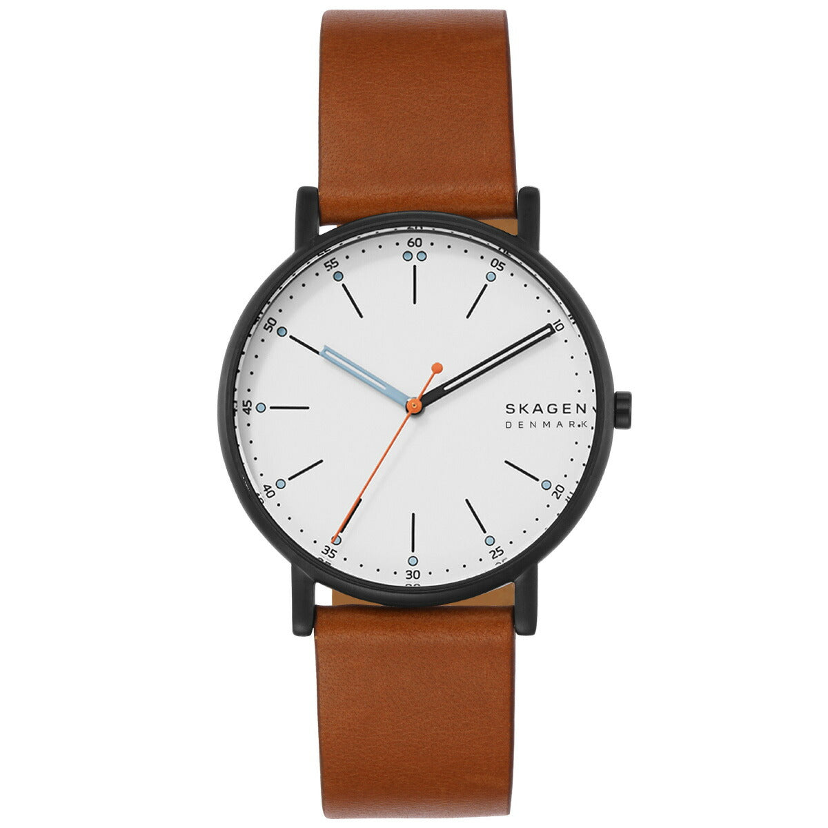 スカーゲン SKAGEN 腕時計 メンズ SIGNATUR ミディアムブラウン レザーウォッチ SKW6374