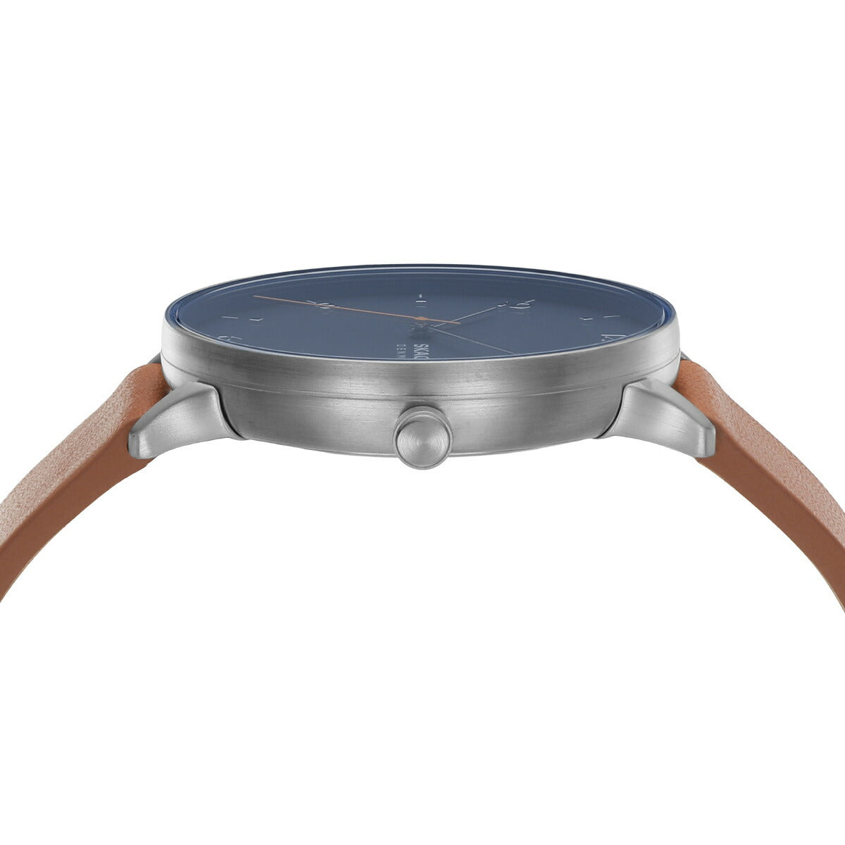 スカーゲン SKAGEN 腕時計 メンズ RIIS 三針 ミディアムブラウン レザーウォッチ SKW6885