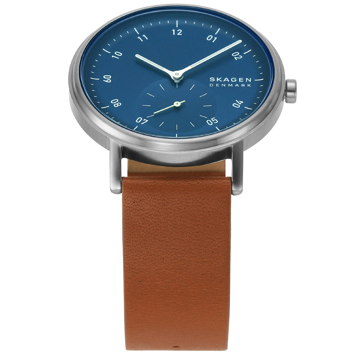 スカーゲン SKAGEN 腕時計 メンズ KUPPEL 二針 サブセコンド ブラウン レザーウォッチ SKW6888
