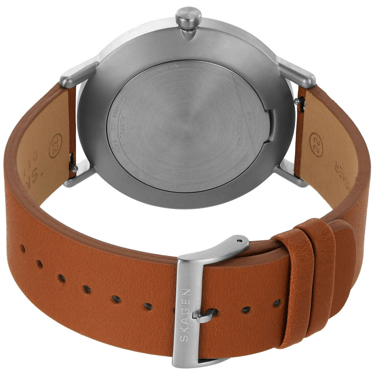 スカーゲン SKAGEN 腕時計 メンズ KUPPEL 二針 サブセコンド ブラウン レザーウォッチ SKW6888