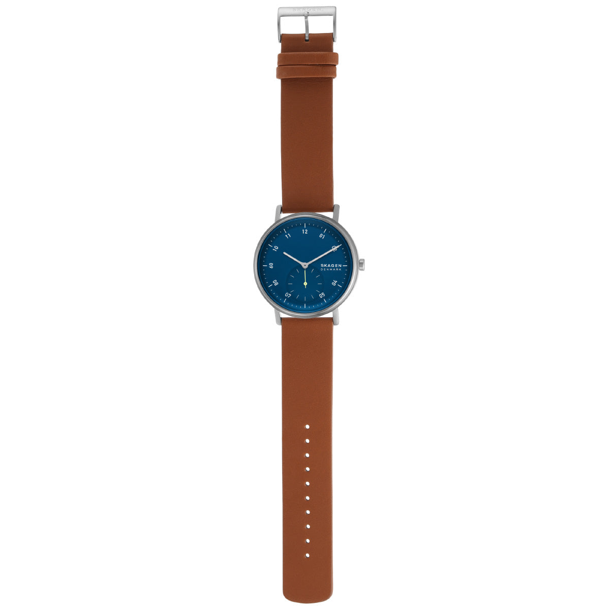 スカーゲン SKAGEN 腕時計 メンズ KUPPEL 二針 サブセコンド ブラウン レザーウォッチ SKW6888