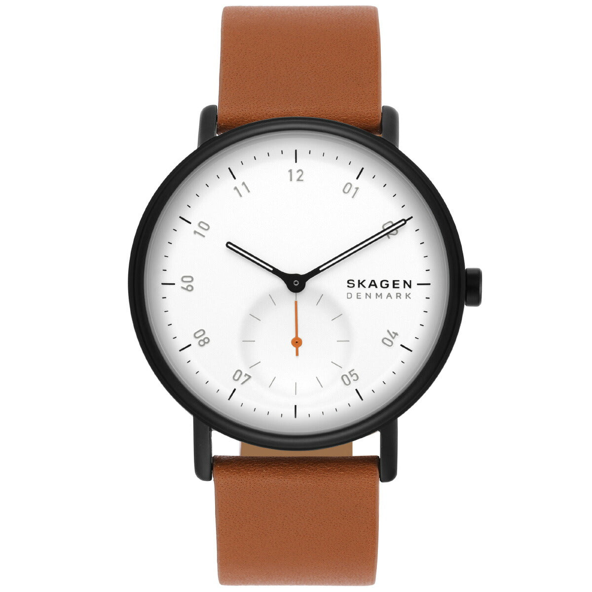 スカーゲン SKAGEN 腕時計 メンズ KUPPEL 二針 サブセコンド ブラウン レザーウォッチ SKW6889