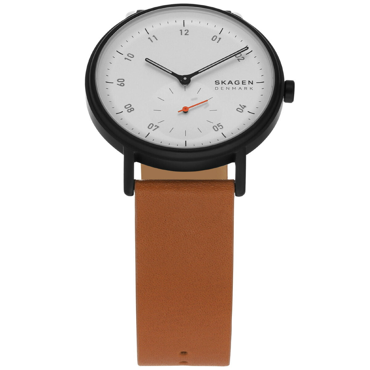 スカーゲン SKAGEN 腕時計 メンズ KUPPEL 二針 サブセコンド ブラウン レザーウォッチ SKW6889