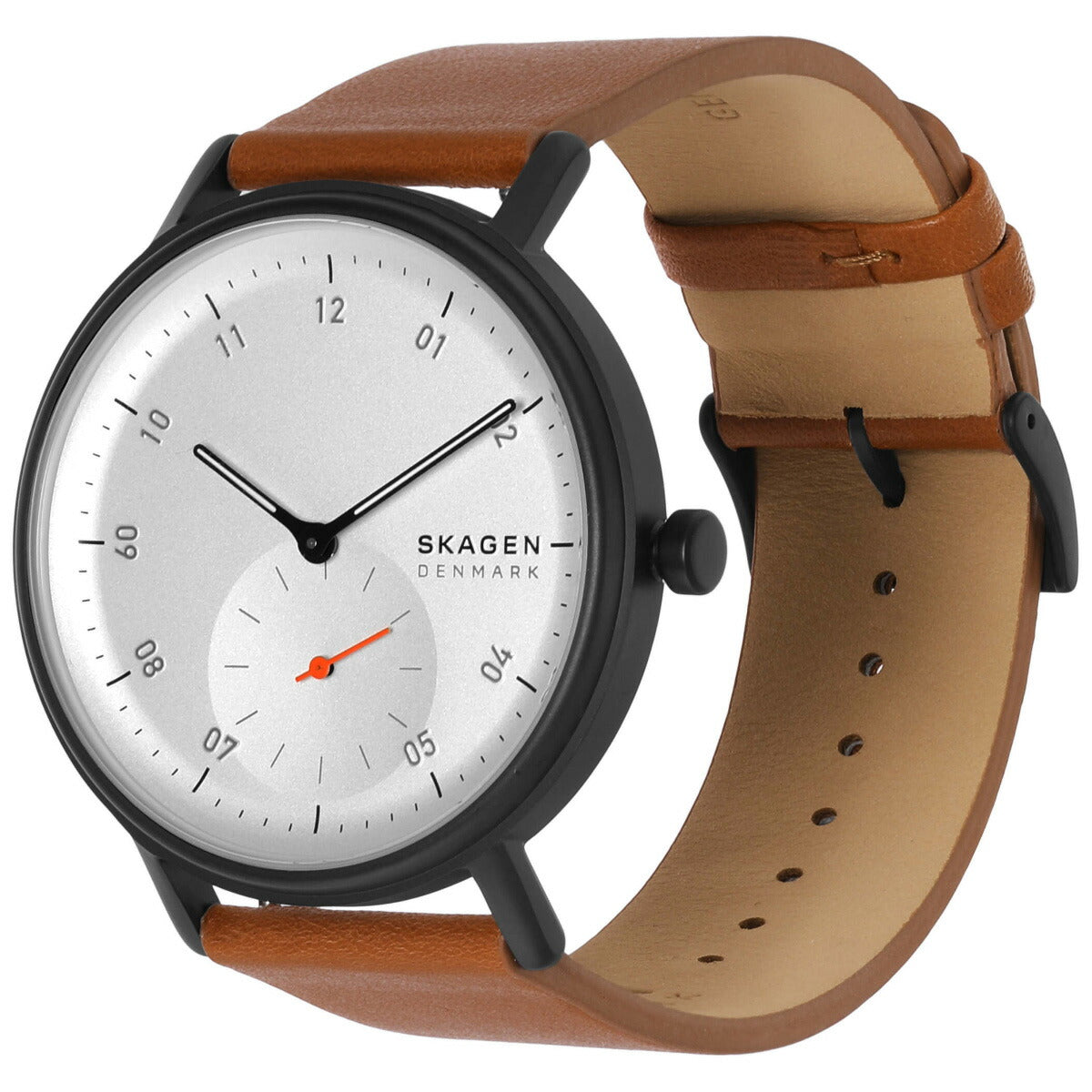 スカーゲン SKAGEN 腕時計 メンズ KUPPEL 二針 サブセコンド ブラウン レザーウォッチ SKW6889