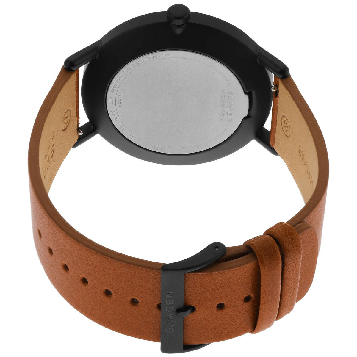 スカーゲン SKAGEN 腕時計 メンズ KUPPEL 二針 サブセコンド ブラウン レザーウォッチ SKW6889