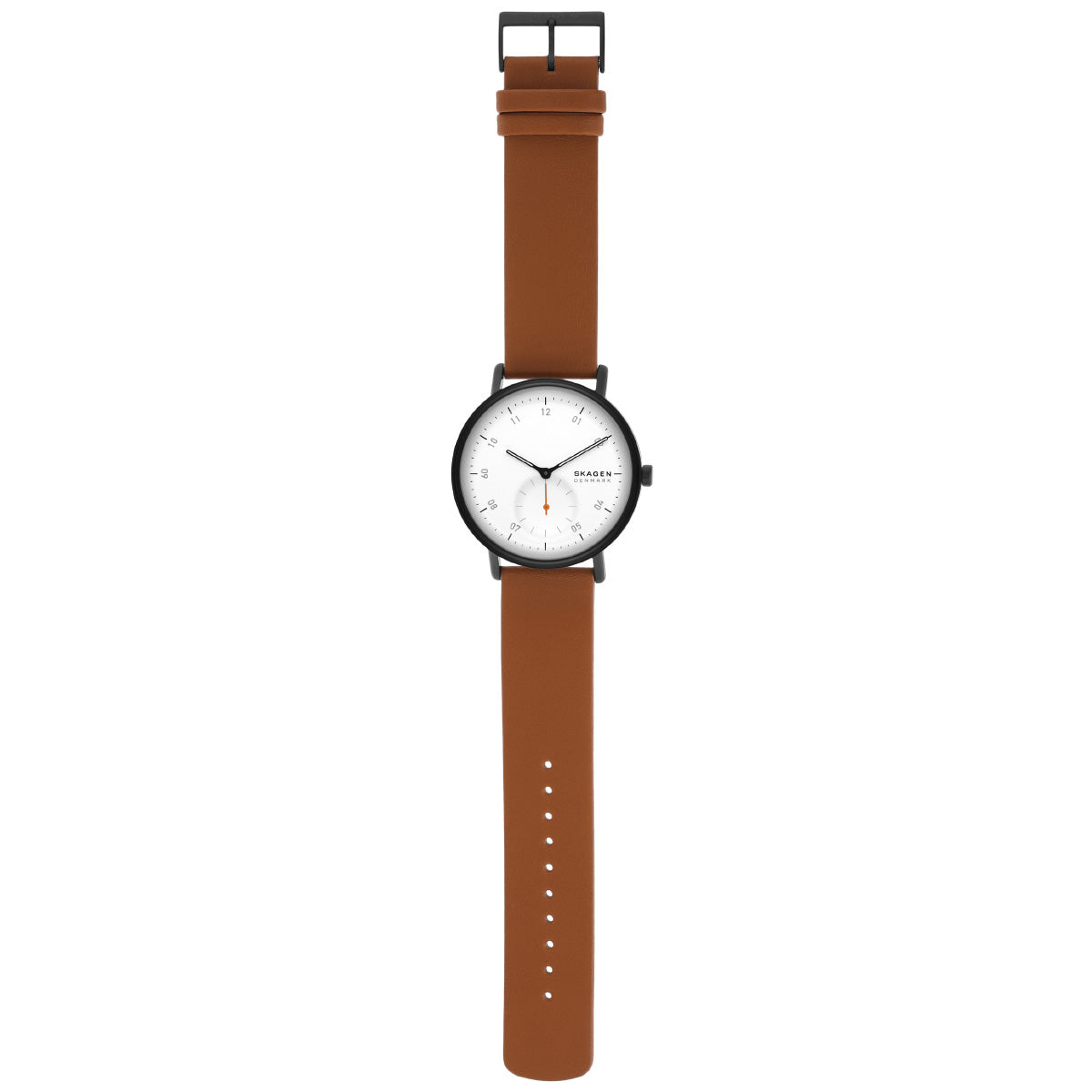 スカーゲン SKAGEN 腕時計 メンズ KUPPEL 二針 サブセコンド ブラウン レザーウォッチ SKW6889