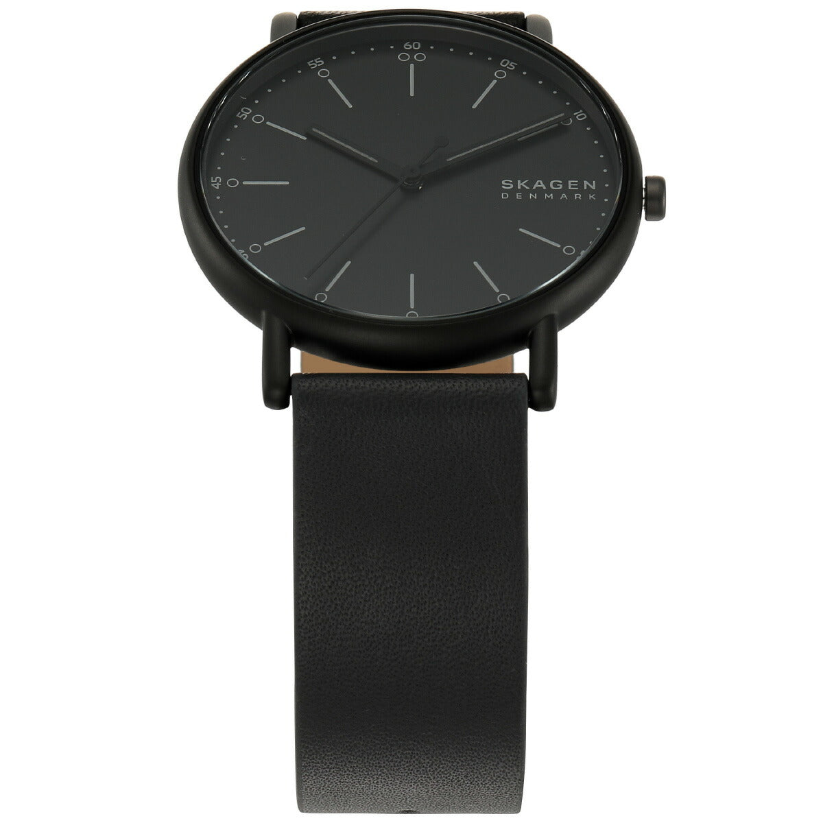 スカーゲン SKAGEN 腕時計 メンズ SIGNATUR 三針 ブラックレザー