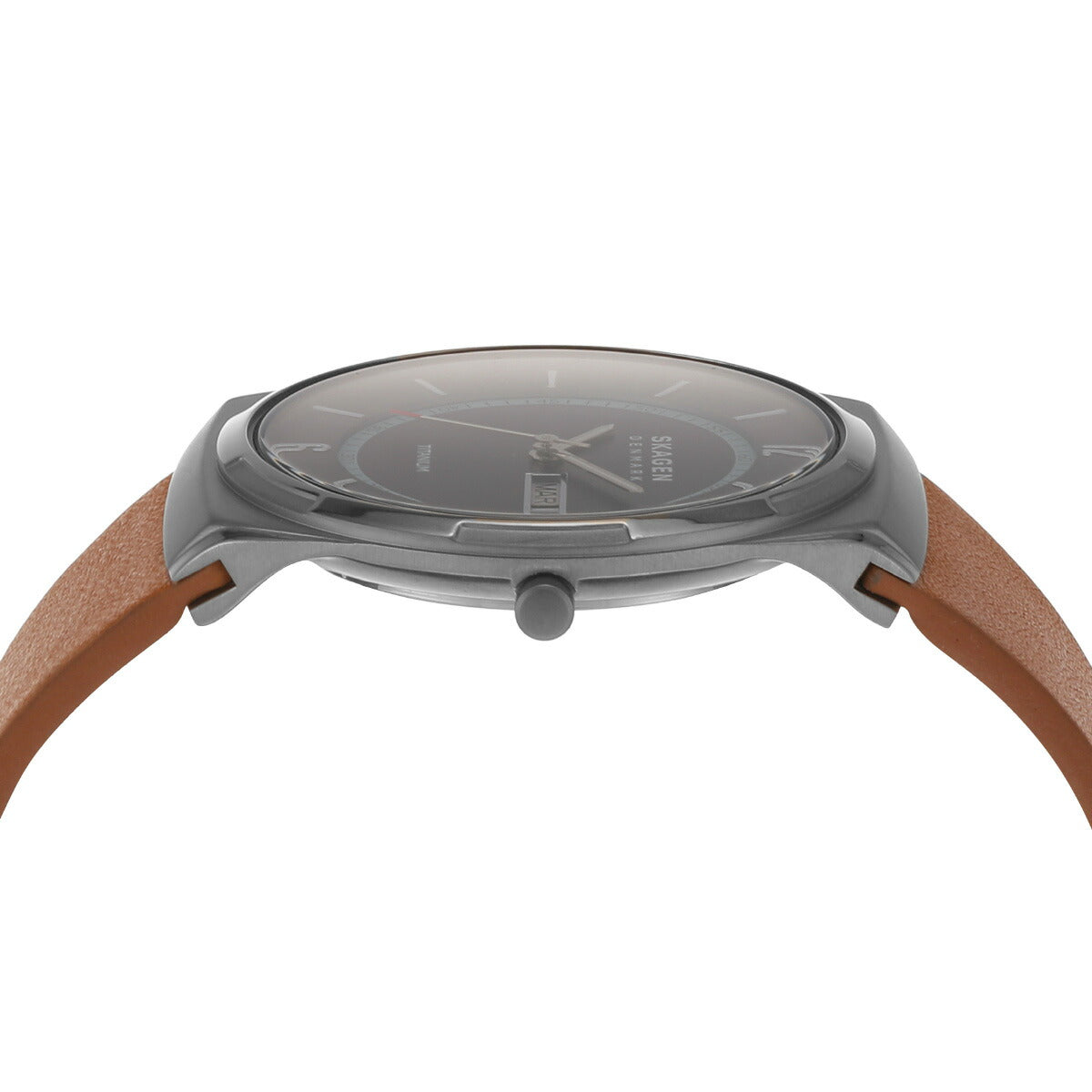 スカーゲン SKAGEN 腕時計 メンズ MELBYE TITANIUM 三針デイデイト ラゲッジレザーウォッチ SKW6906