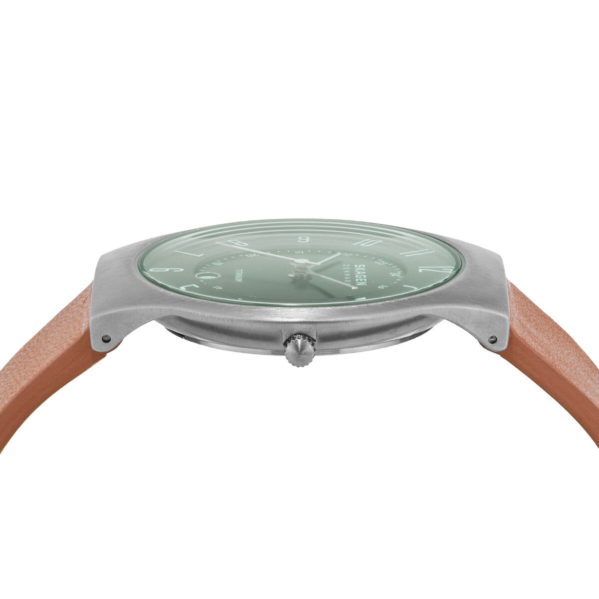 スカーゲン SKAGEN 腕時計 メンズ SUNDBY 三針デイト ラゲッジ レザーウォッチ SKW6908