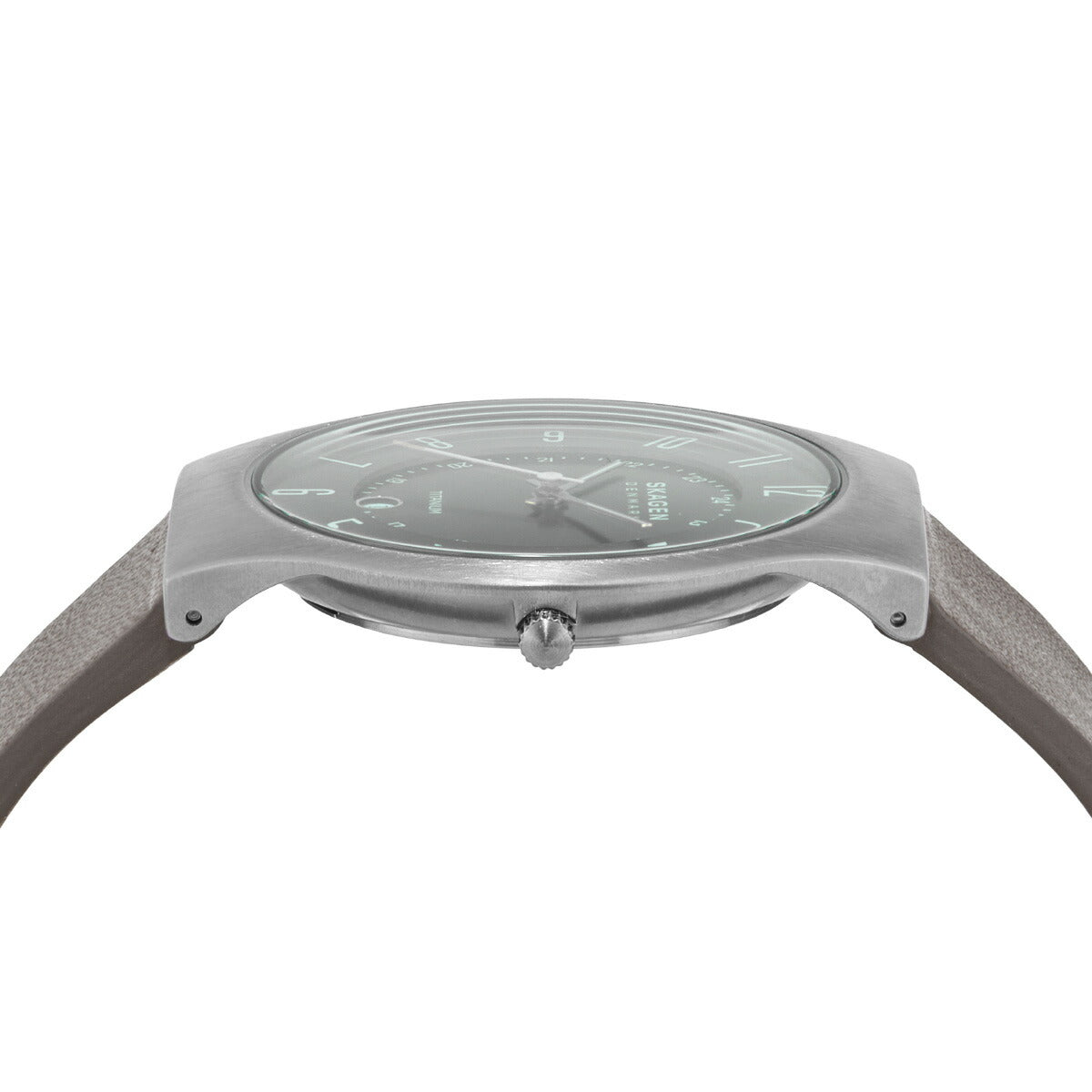 スカーゲン SKAGEN 腕時計 メンズ SUNDBY 三針デイト ブラック レザーウォッチ SKW6909