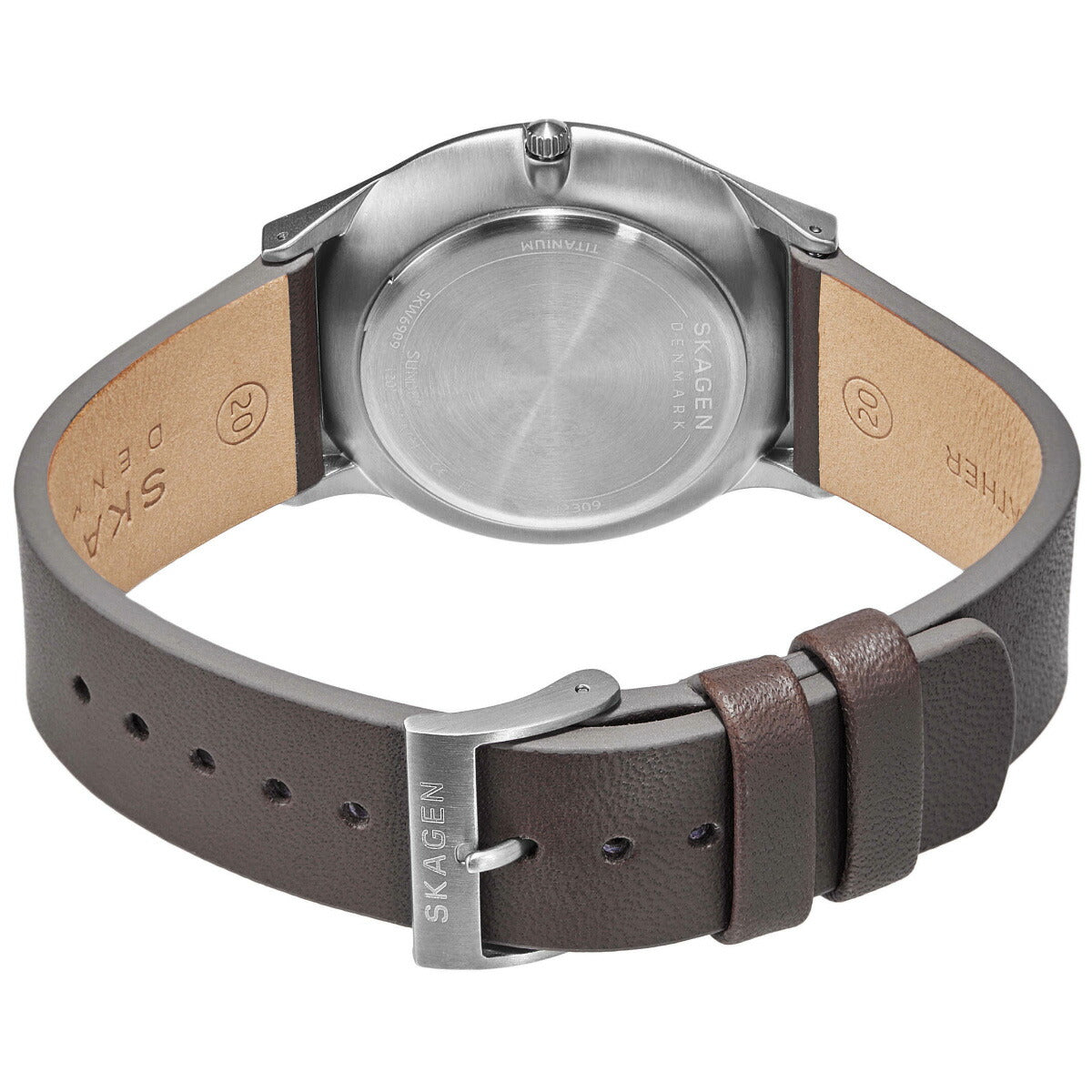 スカーゲン SKAGEN 腕時計 メンズ SUNDBY 三針デイト ブラック レザーウォッチ SKW6909