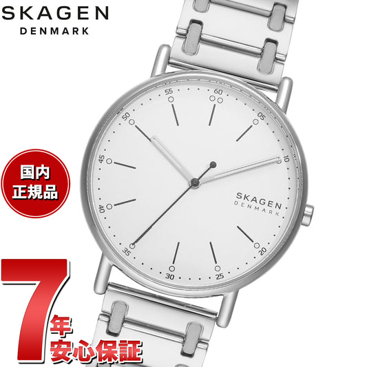 スカーゲン SKAGEN 腕時計 メンズ SIGNATUR 三針 シルバートーン ステンレススチール ブレスレットウォッチ SKW6912