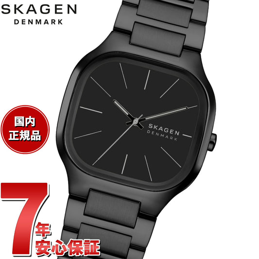 スカーゲン SKAGEN 腕時計 メンズ MELLEM 三針 ブラック ステンレススチールウォッチ SKW6935【2025 新作】