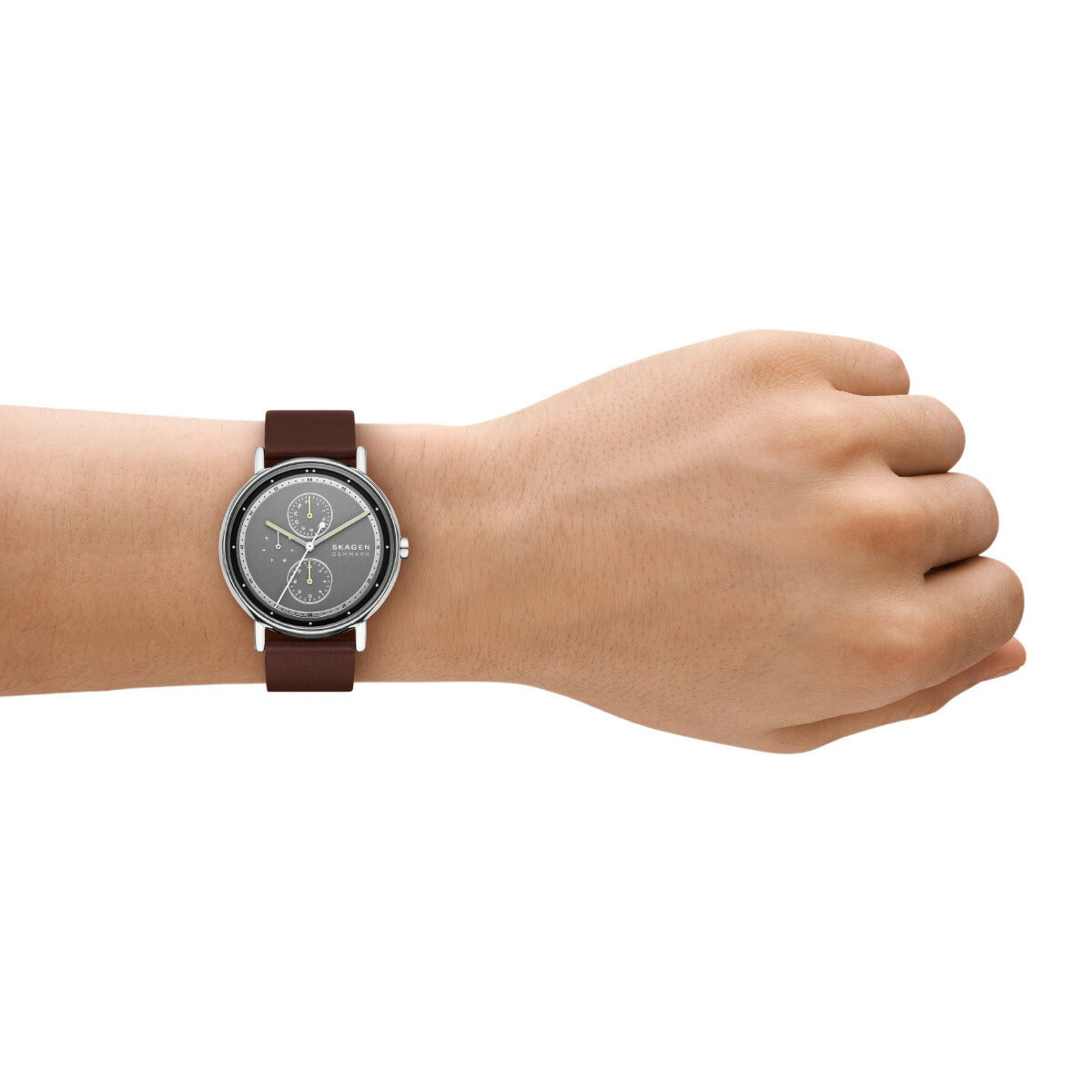 スカーゲン SKAGEN 腕時計 メンズ SIGNATUR マルチファンクション ブラウンレザーウォッチ SKW6941【2025 新作】