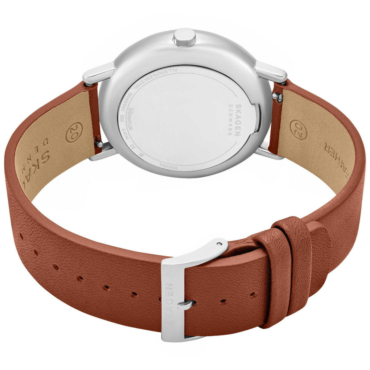 スカーゲン SKAGEN 腕時計 メンズ SIGNATUR マルチファンクション ブラウンレザーウォッチ SKW6942【2025 新作】