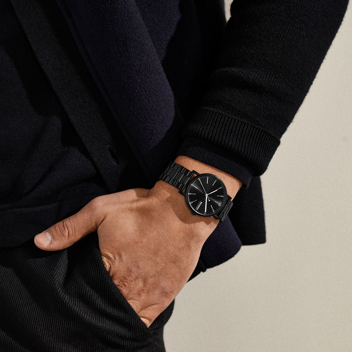 スカーゲン SKAGEN 腕時計 メンズ 三針 SIGNATUR ブラック SKW6952【2026 新作】