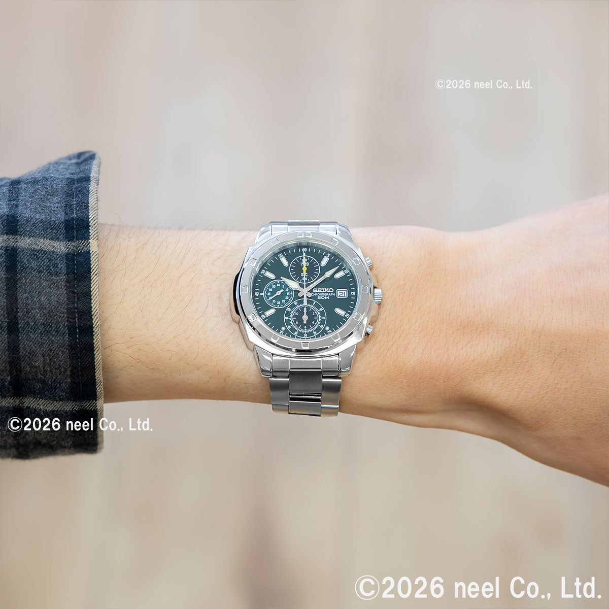 セイコー クロノグラフ 逆輸入 SEIKO 腕時計 SND411 50M 防水