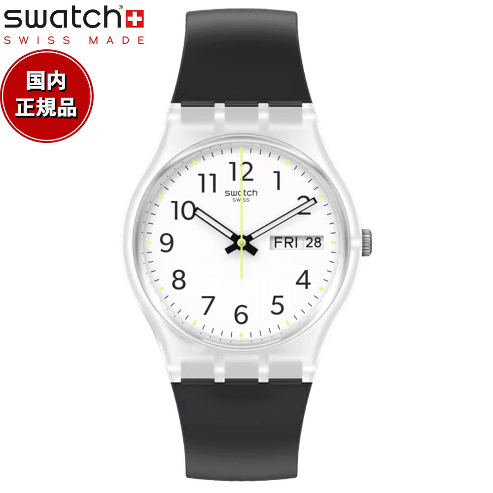 swatch スウォッチ 腕時計 メンズ レディース オリジナルズ ジェント Originals Gent RINSE REPEAT BLACK SO28K701