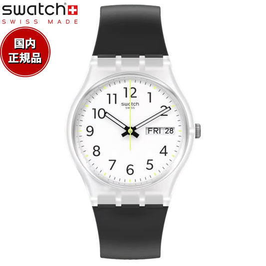 swatch スウォッチ 腕時計 メンズ レディース オリジナルズ ジェント Originals Gent RINSE REPEAT BLACK SO28K701