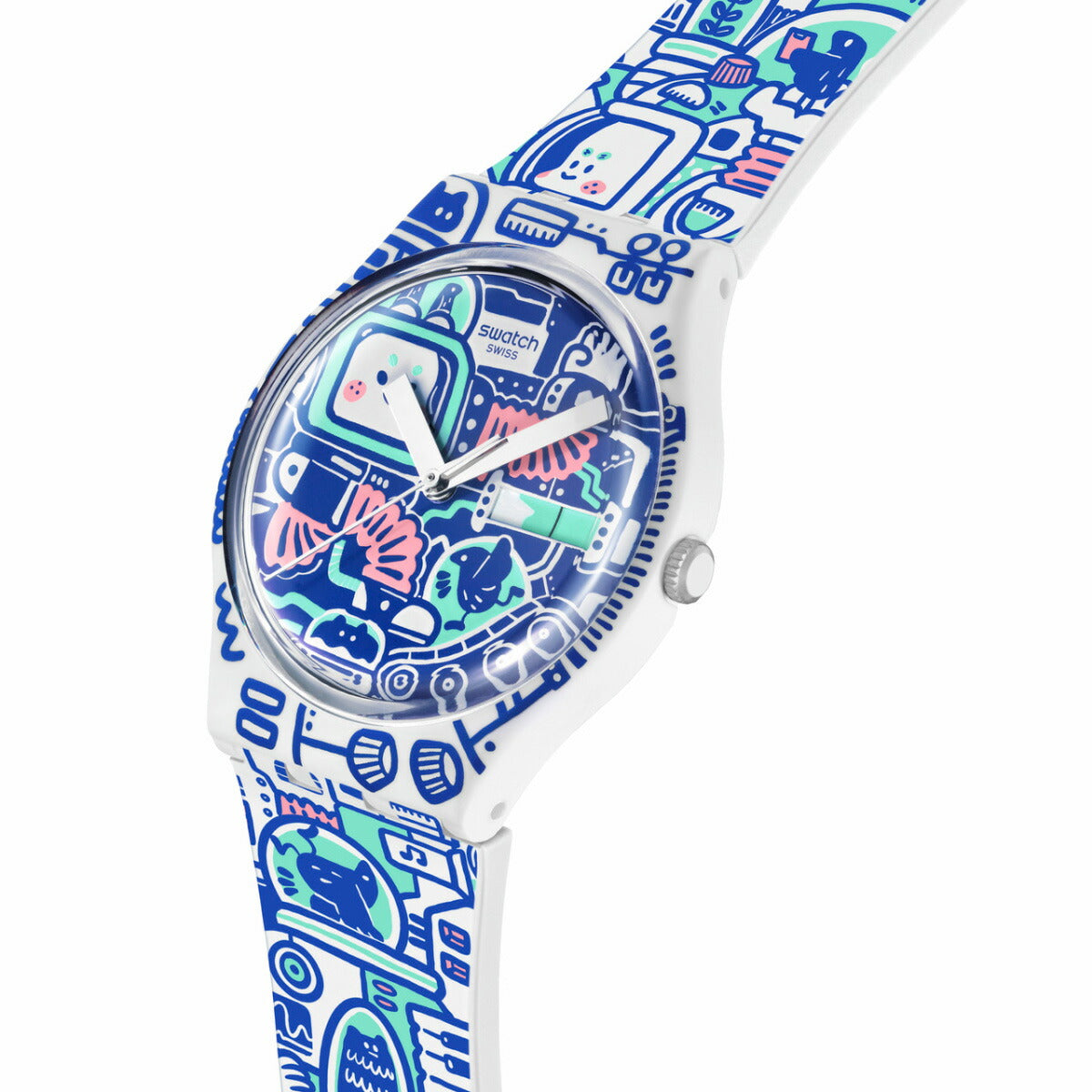 swatch スウォッチ 腕時計 メンズ レディース オリジナルズ ORIGINALS B-BOT SO28Z702