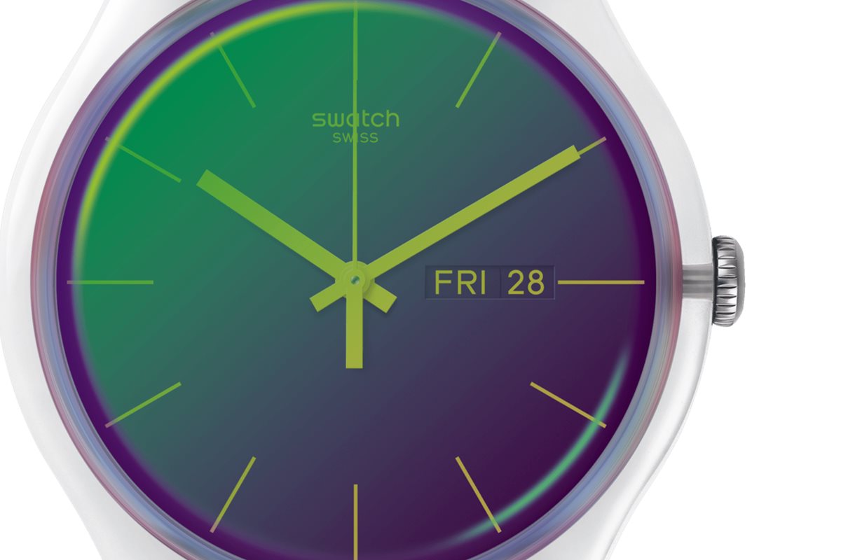 swatch スウォッチ 腕時計 メンズ レディース オリジナルズ ニュージェント ポーラパープル Originals New Gent POLAPURPLE SO29K703