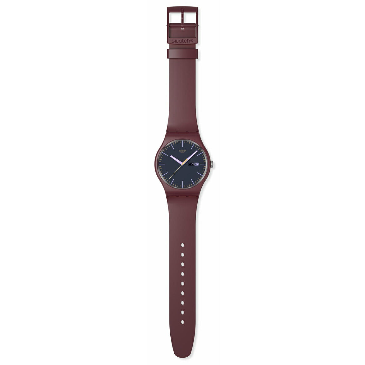 swatch スウォッチ 腕時計 メンズ レディース オリジナルズ ORIGINALS BURGUNDY BERRY SO29R707【2024 新作】