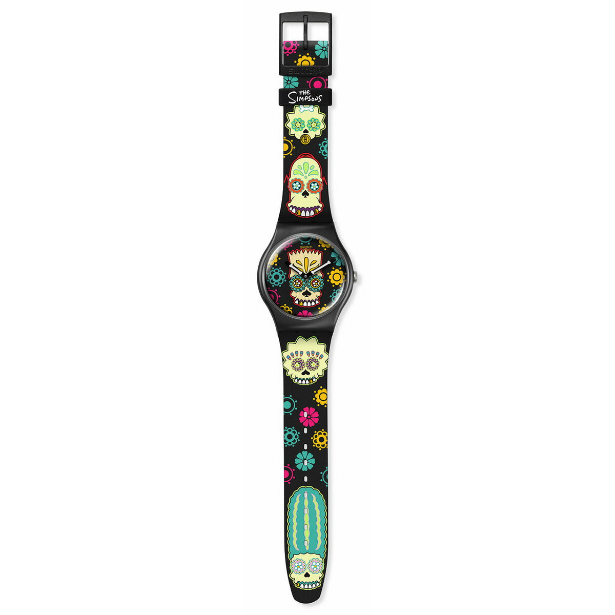 swatch スウォッチ ザ・シンプソンズ コラボモデル THE SIMPSONS COLLECTION 腕時計 メンズ レディース SO29Z135 D'OH OF THE DEAD【2024 新作】