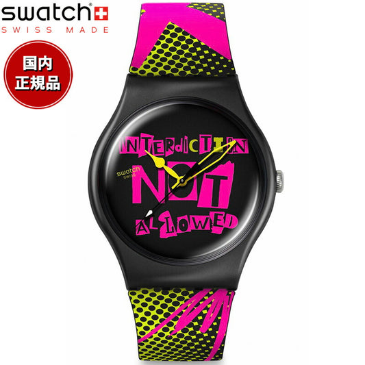 swatch スウォッチ 腕時計 レディース オリジナルズ ORIGINALS SWATCH NO RULES DISTORT MODE SO32B121【2025 新作】