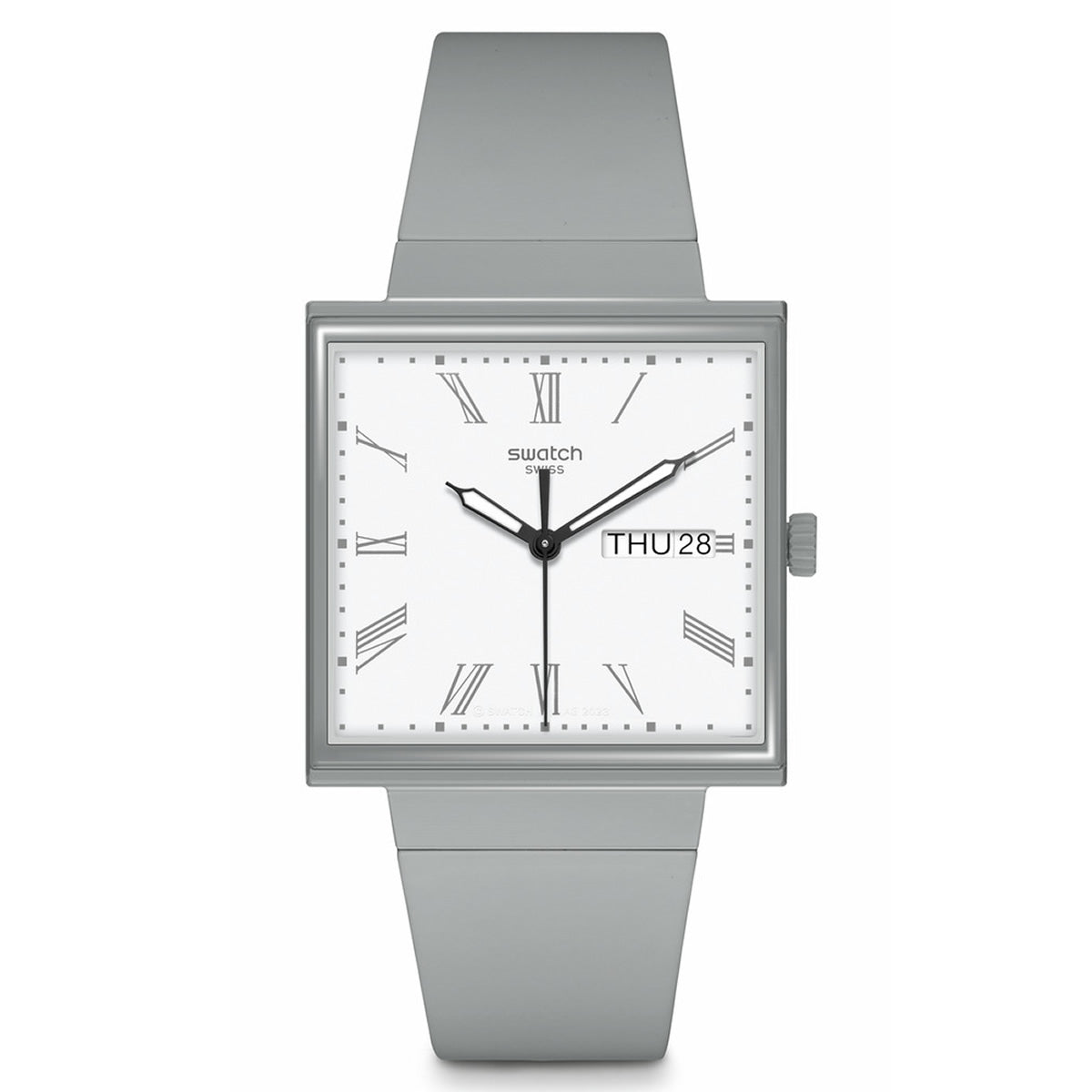 魅力的な価格 swatch スウォッチ WHAT 腕時計 メンズ レディース SO34M700 BIOCERAMIC WHAT  IF? グレー ホワイト